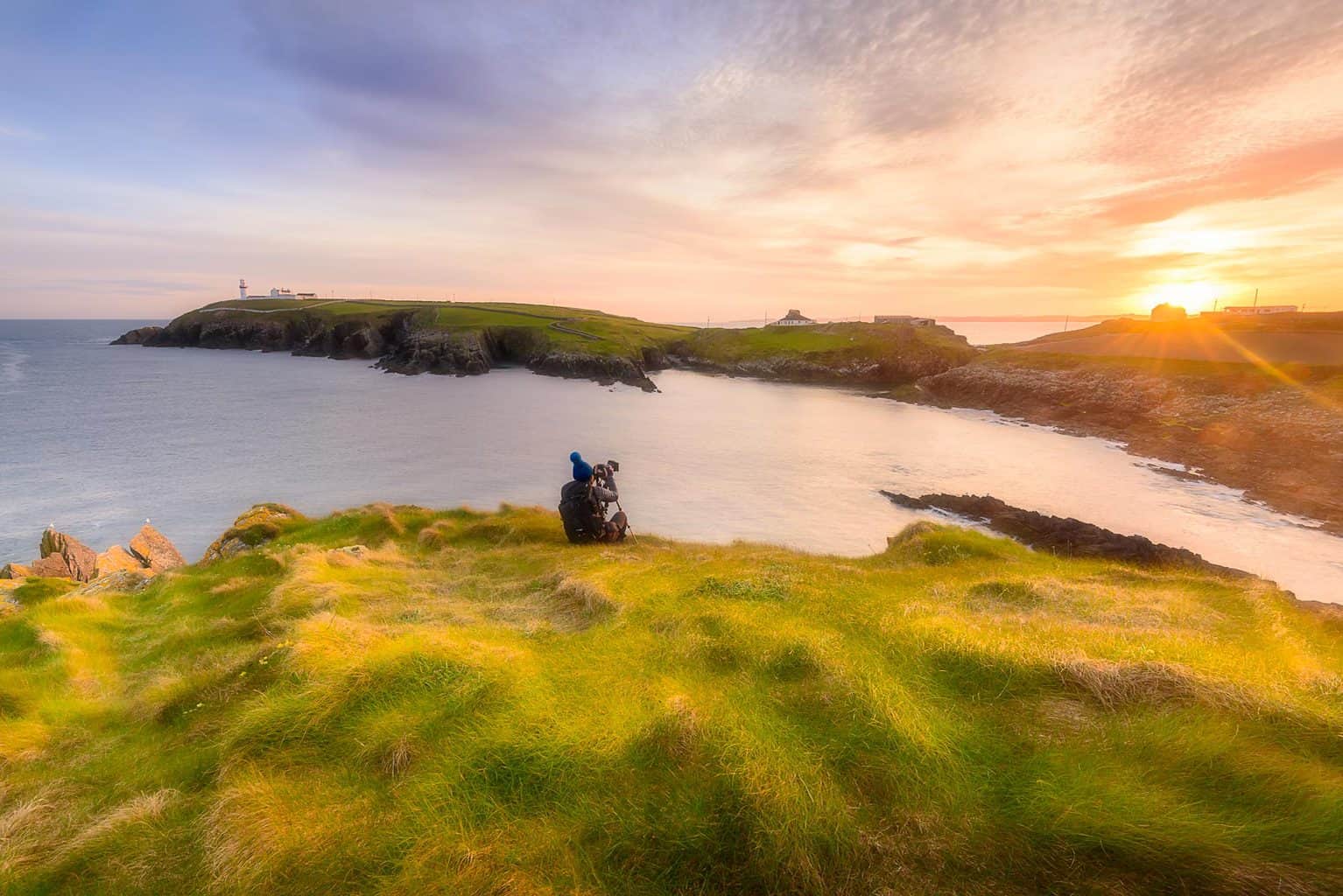 Galley Head Lighthouse sunset, West Cork Photography Workshops Ireland