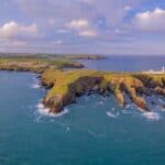 Galley Head Lighthouse West Cork Ireland at sunset, sunset cork, west cork sunset, Galley head Lighthouse, lighthouse sunset