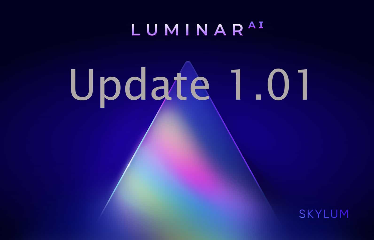 Luminar AI 1.01 Update