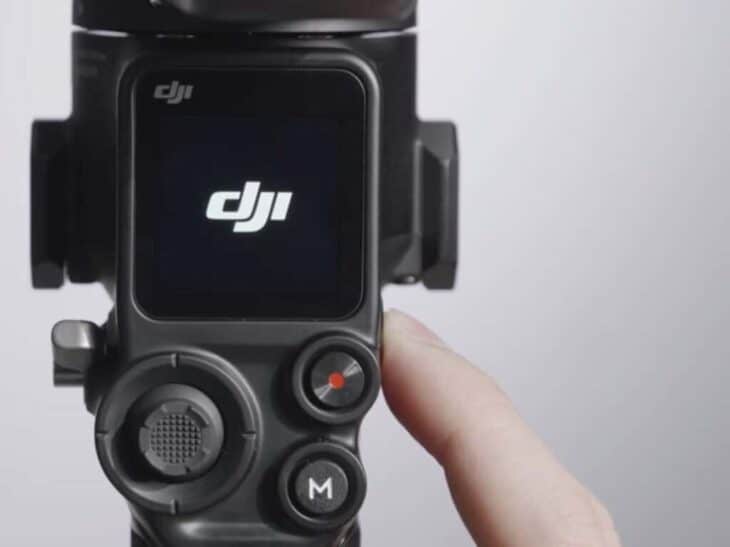 DJI RS2 Gimbal review touchscreen