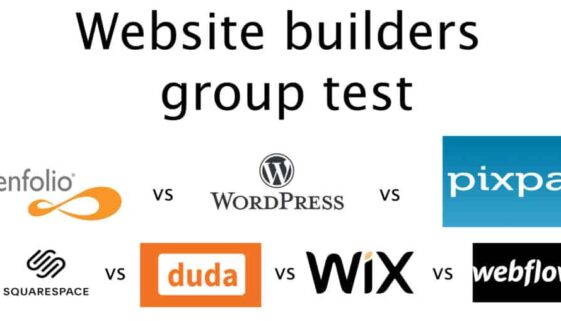 Squarespace vs Wix vs Wordpress vs Zenfolio vs webflow vs duda vs Pixpa
