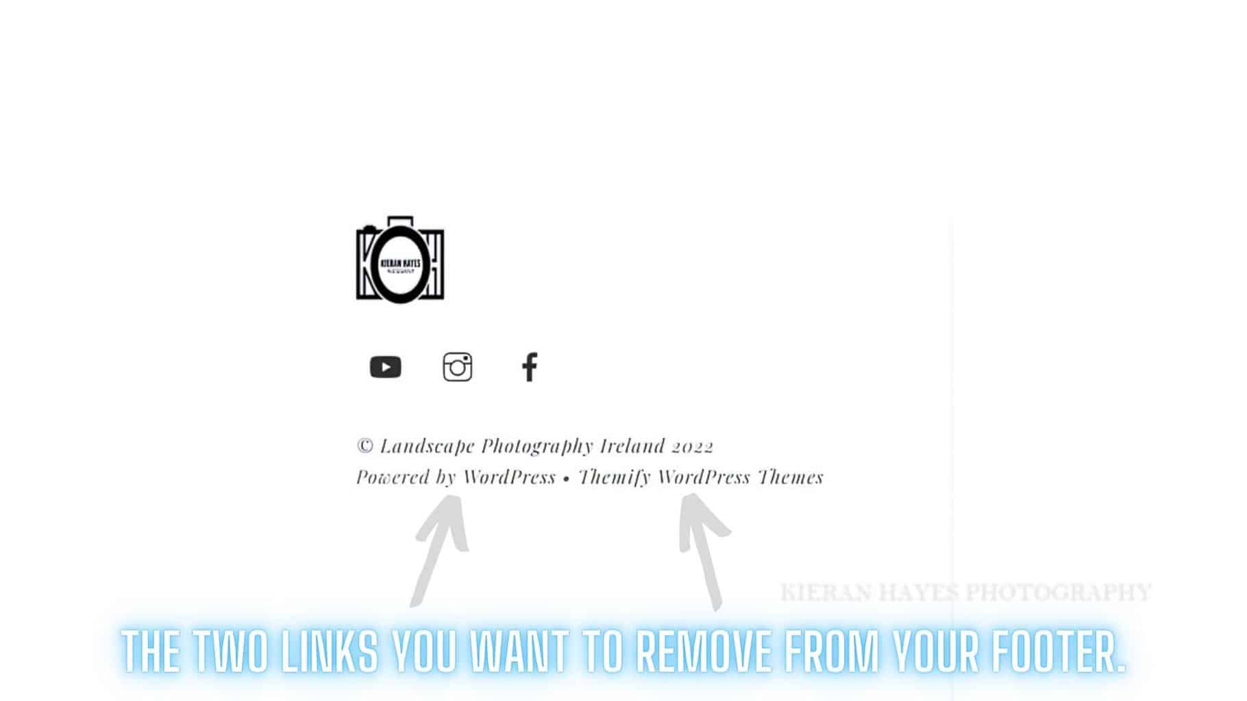 Powered by Wordpress removal