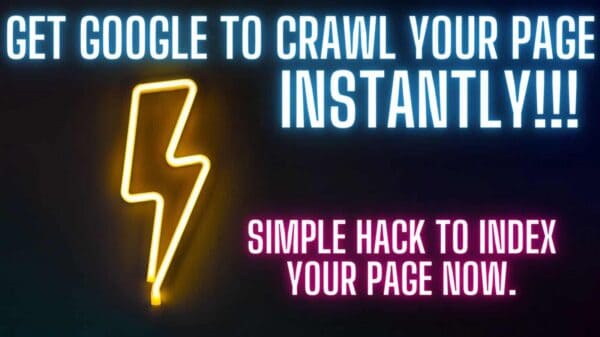 Get Google to crawl your page instantly