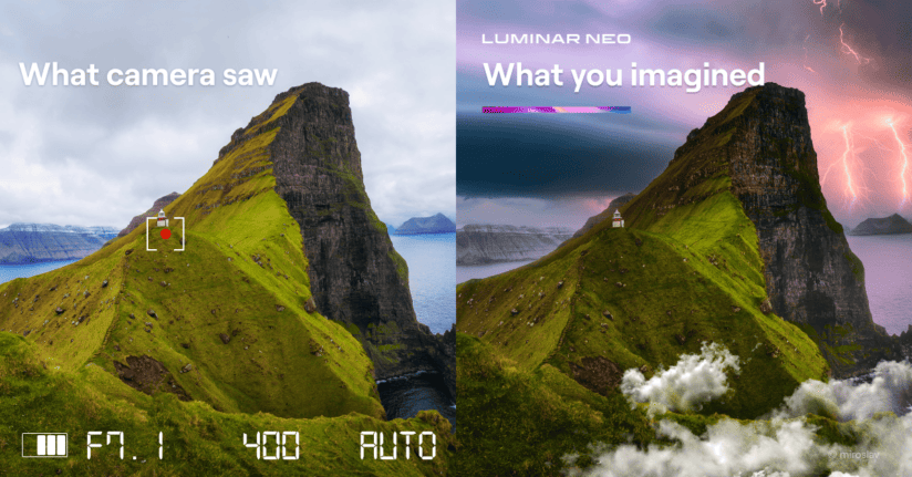 Luminar Neo Landscape Reimagined with Lightning.